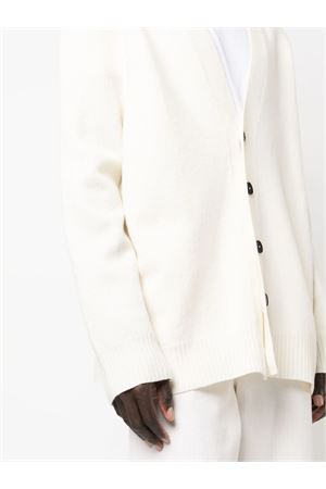 Cardigan in lana bianco opaco JIL SANDER | J22HP0005J14506107